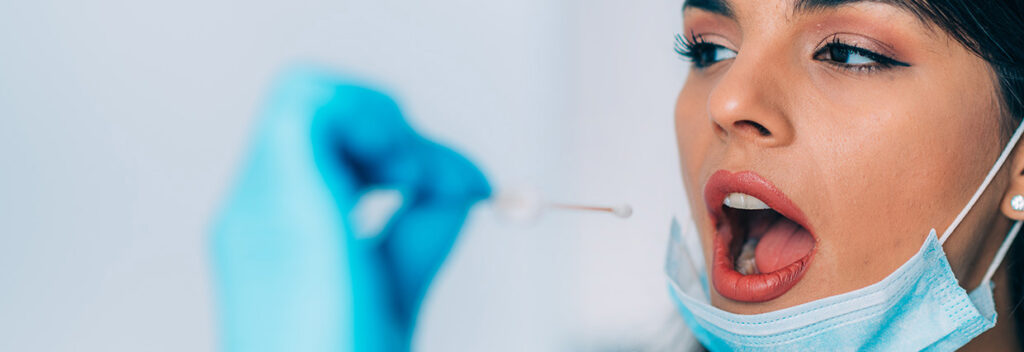 Coronavirus,Test.,Medical,Worker,In,Protective,Suite,Taking,A,Swab