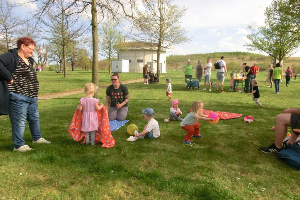 Am 16. April 2025 hatten die Kinder der Krümelburg ...